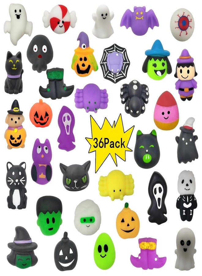 Ganjiang 36 Pack Halloween Mochi Squishy,Halloween Party Favors,Classroom prizes,Goody Bag Stuffers,Basket Filler - Image 1